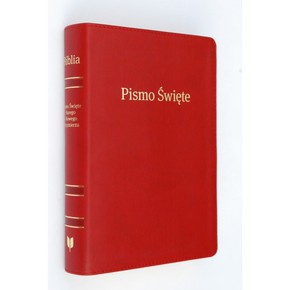 Biblia EIB średnia - PU - zamek indeks bordo