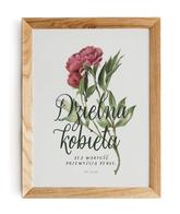 Plakat A4 - Dzielna kobieta - kwiat