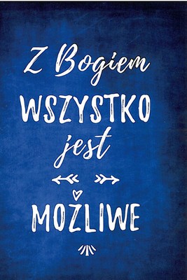 Kartka promise - Z Bogiem wszystko jest możliwe