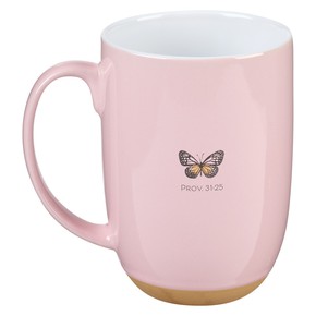 Kubek ceramiczny - Strength and Dignity Pink