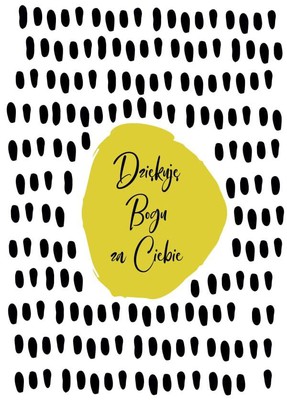 A Kartka składana - Dziękuję Bogu ST