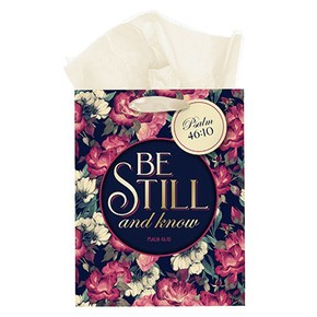 Torba prezentowa - Be still flowers dark