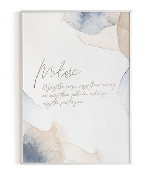 Plakat A3 - Miłość Akwarela
