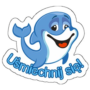 Magnes na lodówkę kształt - delfinek 