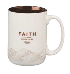 Kubek ceramiczny - Faith Can Move Mountains 