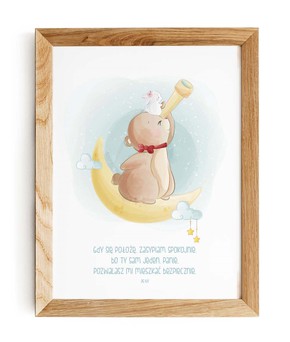 Plakat A4 - Gdy się położę Miś