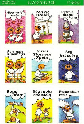 Naklejki mini zestaw - Bóg mnie kocha 