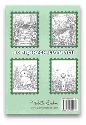 Kolorowanka - wiosna w moim ogrodzie