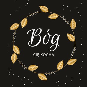 Podstawka korkowa - Bóg Cię kocha