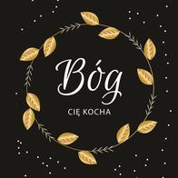 Podstawka korkowa - Bóg Cię kocha