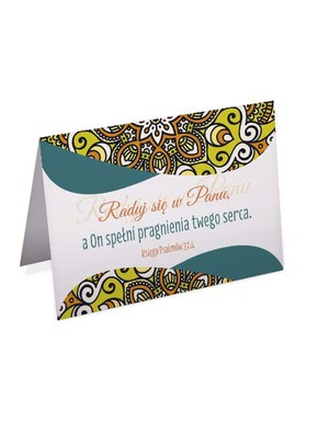 A Kartka składana - Raduj się w Panu Grafika