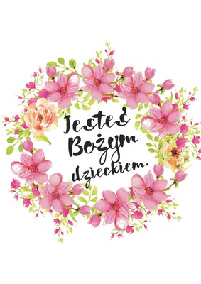 A Kartka składana - Jesteś Bożym dzieckiem