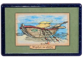 Naklejka prostokąt - Wypłyń na głębię 