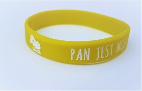 Opaska silikonowa - Pan jest pasterzem - limonka