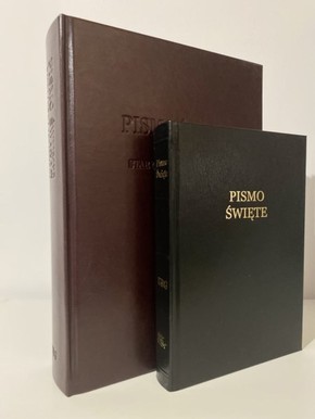 UBG bardzo duża czcionka ekoskóra - bordo