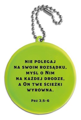 Zawieszka odblaskowa - Ufaj Panu