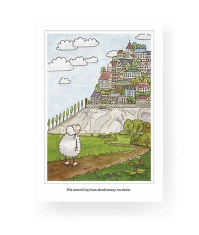Pocztówka z kolorowanką - Nie zawali się dom