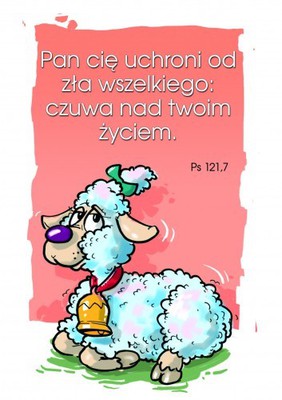 Kartka promise - Pan cię uchroni od zła wszelkiego
