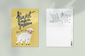 Seria Nie brak mi niczego - zestaw 4 pocztówek