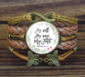 Bransoletka rzemyk - His will His way