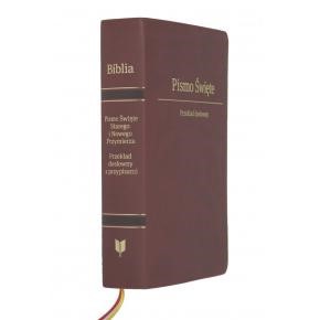 Biblia EIB DOSŁOWNY duża - PU zamek brąz
