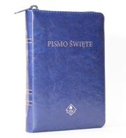 Biblia DBG - mała - PU zamek złocenia granat