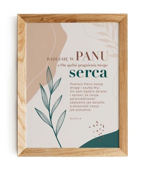 Plakat A4 - Raduj się w Panu Liście