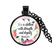 Naszyjnik metalowy - She is clother  - czarny