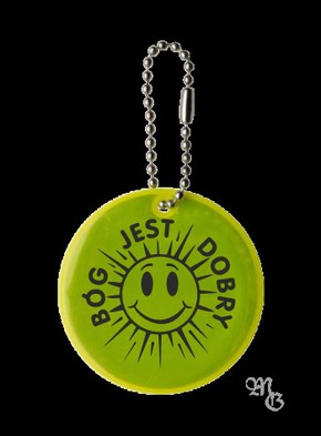 Brelok odblaskowy - Bóg jest dobry