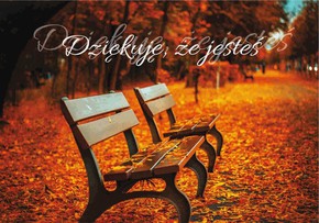 A Kartka składana - Dziękuję że jesteś