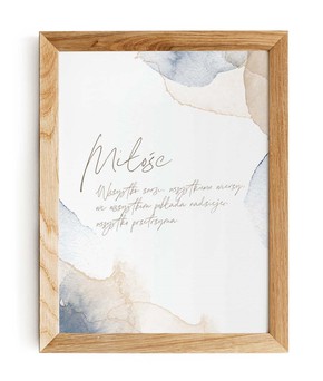 Plakat A4 - Miłość Akwarela