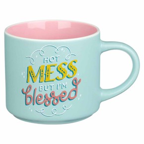 Kubek ceramiczny - Hot Mess But I’m Blessed