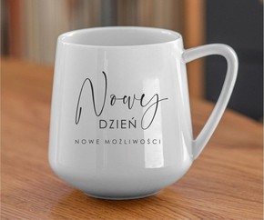 Kubek ceramiczny - Nowy dzień nowe możliwości