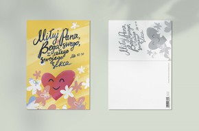 Seria Nie brak mi niczego - zestaw 4 pocztówek