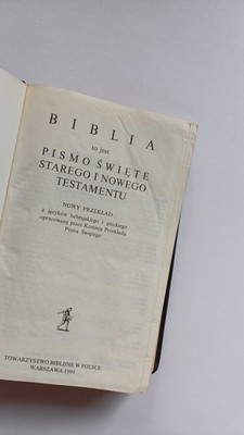 OUTLET - Biblia NP średnia- skóra