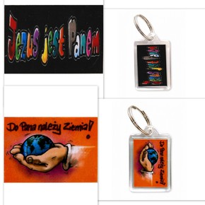 Brelok plastik - Jezus jest Panem 