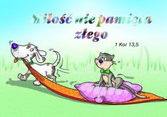 Kartka promise - Miłość nie pamięta złego - piesek