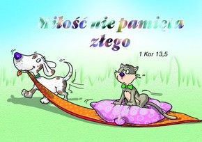 Kartka promise - Miłość nie pamięta złego - piesek