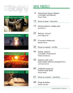 Kwartalnik Biblijny - numer 3 - Lipiec 2022