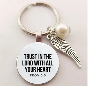 Breloczek metalowy - skrzydło - Trust 