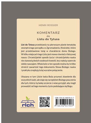 Komentarz do Listu do Tytusa - Henri Rossier