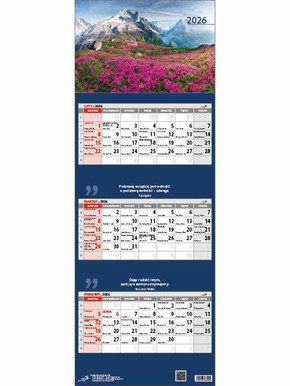 Kalendarz 2026 Trójdzielny - Widok