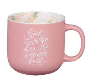 Kubek ceramiczny - God Is Within Her Rose Pink 