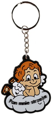 Brelok gumowy - Pan mnie strzeże - Aniołek