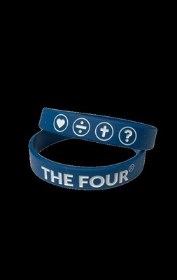 Opaska silikonowa The Four - granatowa 19cm