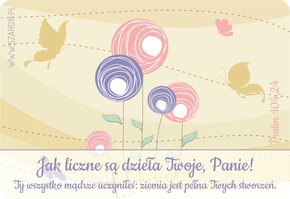 Magnes na lodówkę - Jak liczne są dzieła Twoje