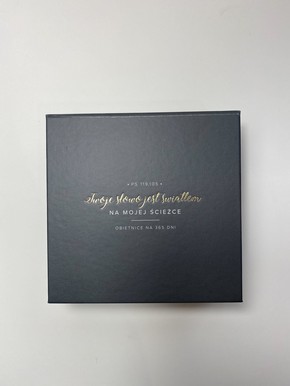 Pudełko Obietnice na 365 dni - szary