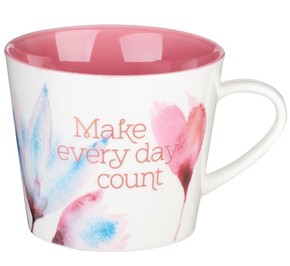 Kubek ceramiczny - Make Every Day Count Pink