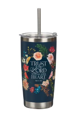 Metalowy kubek - Trust Indigo Blue Floral
