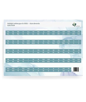 Naklejki indeksujące do Biblii - duże akwarela